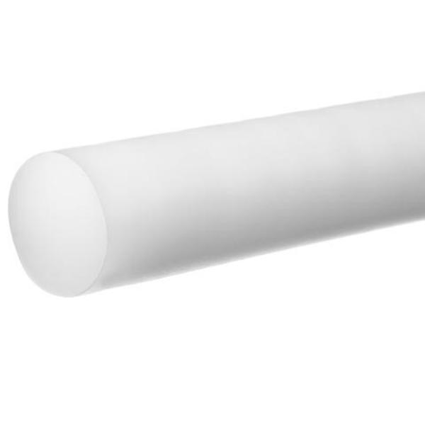 Usa Industrials White UHMW Polyethylene Plastic Rod 6 ft L, 1 in Dia. BULK-PR-UHMW-7