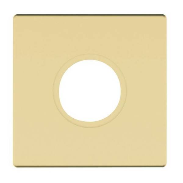 Baldwin Estate Privacy Rosettes Satin Brass with Brown R017.060.PV