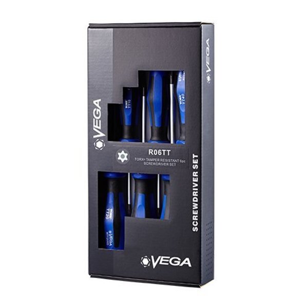 Vega TORx(R) Tamper Screwdriver Set, 6 pieces R06TT