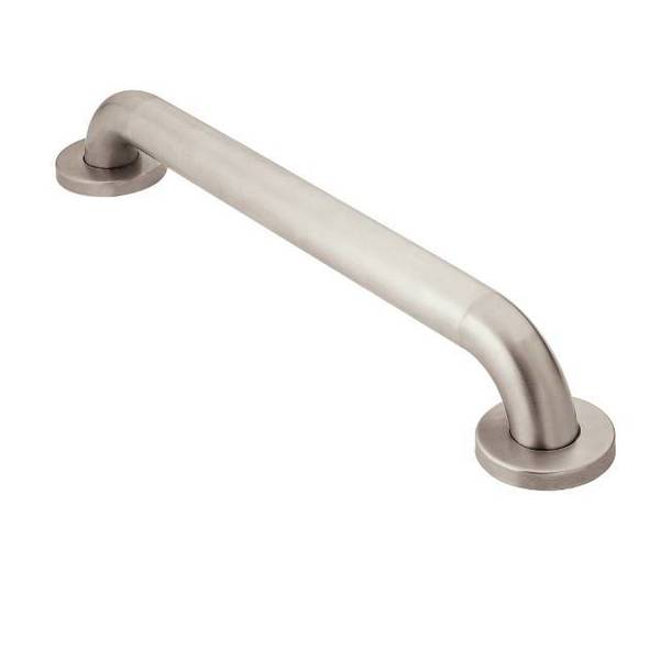 Moen 42" L, Peened, Stainless Steel, Concealed Screw 42" Grab Bar Peened Stai, Peened Stainless Steel R8942P