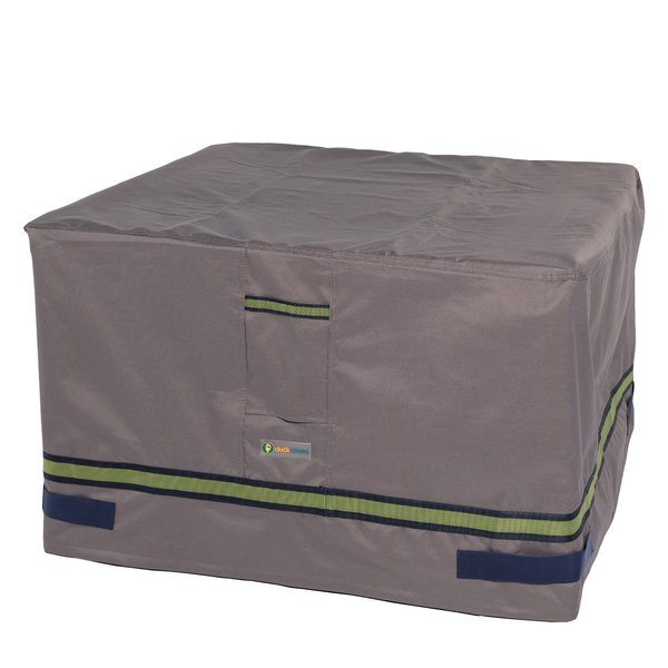 Duck Covers Soteria Grey RainProof Patio Square Fire Pit Cover, 40"x40" RFPS4040