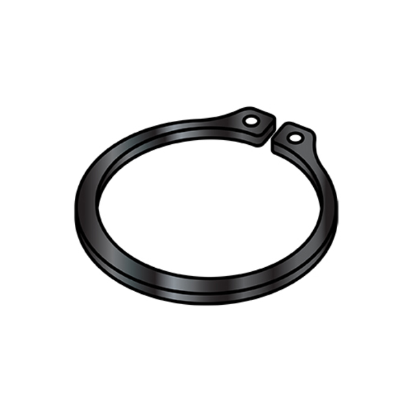 Zoro Select External Retaining Ring, Steel Black Phosphate Finish, 5/8 in Shaft Dia, 1000 PK 62REXBP