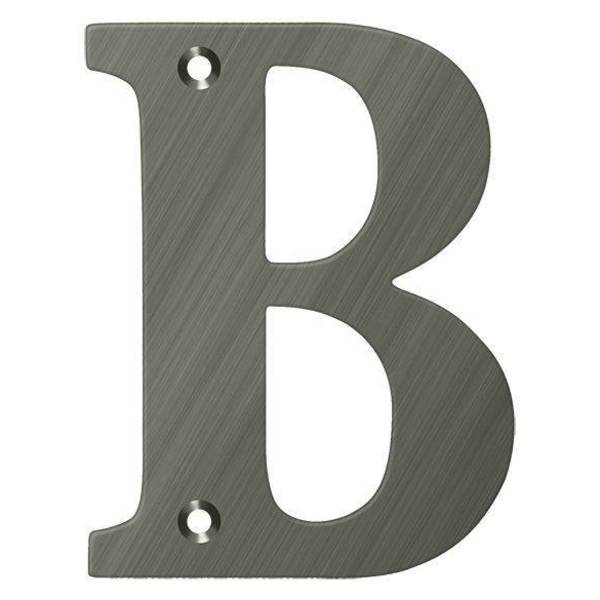 Deltana Residential Letter B Antique Nickel 4" RL4B-15A