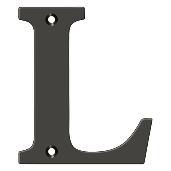 Deltana Residential Letter L Oil Rubbed Bronze 4" RL4L-10B