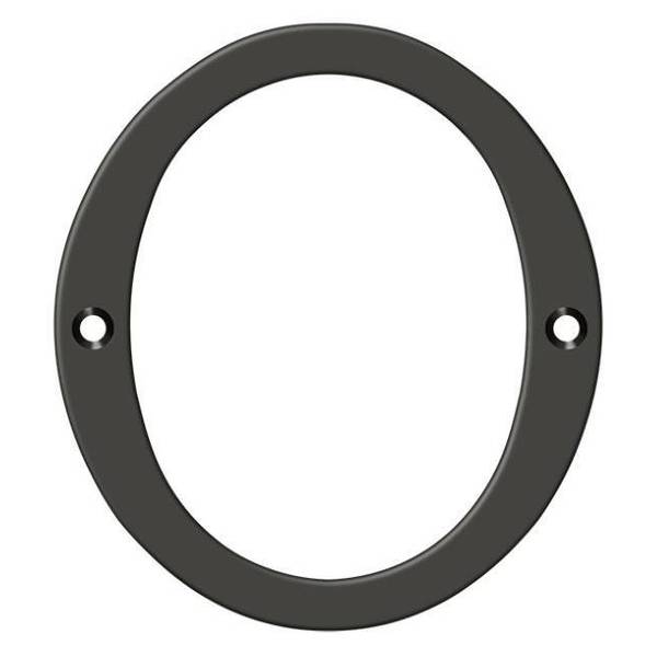 Deltana Numbers, Solid Brass Oil Rubbed Bronze 4" RN4-0U10B