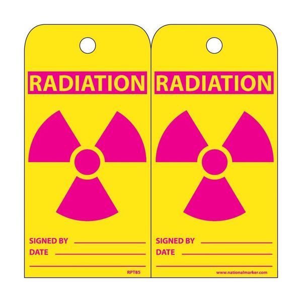 Nmc Radiation Tag, Pk25 RPT85