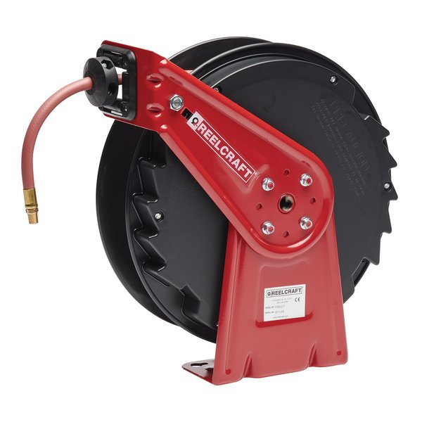 Reelcraft RT425-OLP Spring Return Hose Reel, 1/4 MNPT, 25 ft