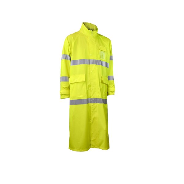 Radians Radians RW07 High Visibility Rainwear Coat RW07C-3ZGV-L