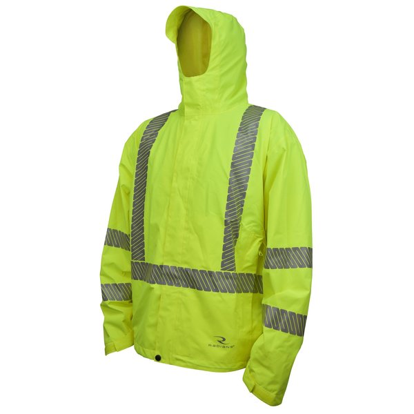 Radians Radians Waterproof Lightweight Packable Raincoat RW11-3ZGR-XL