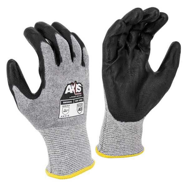 Radians Large Nitrile Dipped Hppe Gloves, (1-Pair) in the Work