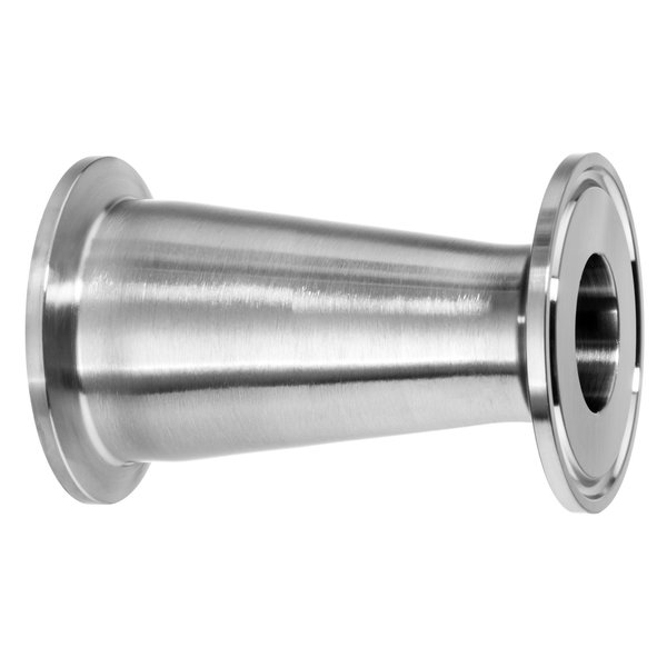 Usa Industrials Sanitary Fitting, Quick-Clamp, 316SS, Reducer, 2-1/2" x 1-1/2" ZUSA-STF-QC-387
