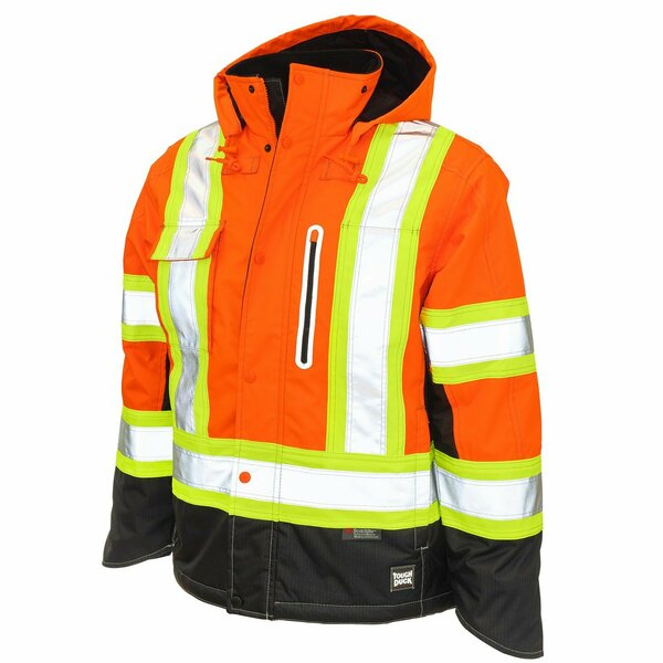 Tough Duck Lined Jacket, Mens, S, Hi-Vis Orange S24511