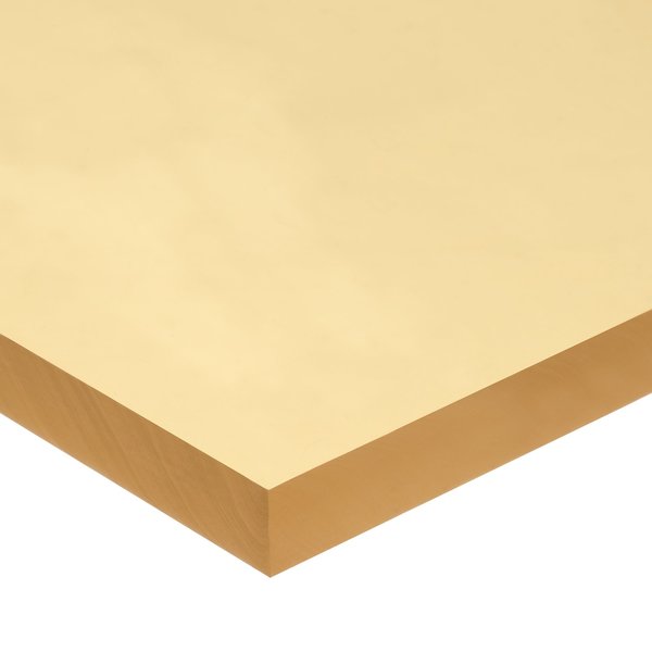Usa Industrials Natural Rubber Sheet No Adhesive, 40A, 1/4"T x 36"W x 12"L BULK-RS-NAT40-12