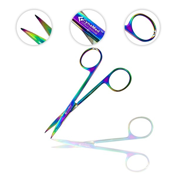 Cynamed Dissecting Lab Scissors, 4.5", CVD, Tit. CYZR-0050