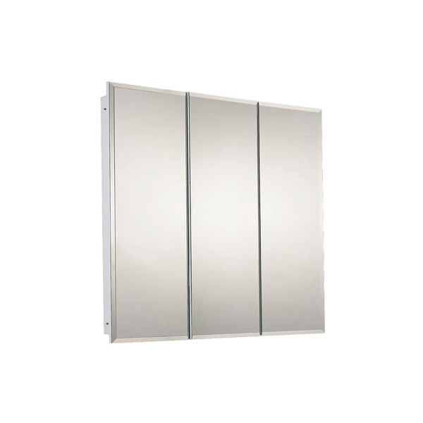 Ketcham 36" x 36" Fully Recessed Beveled Edge Tri-View Medicine Cabinet R-3636BV