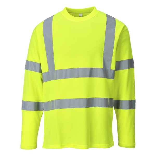 Portwest Hi-Vis T-Shirt Long Sleeves, S S278