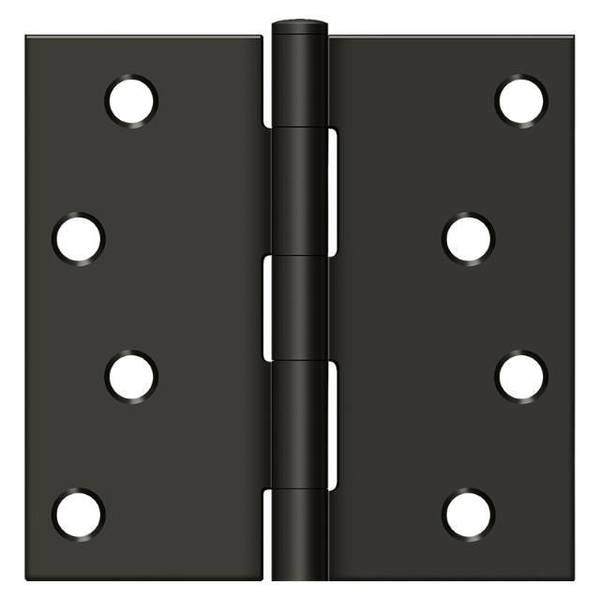 Deltana Oil Rubbed Bronze Square Hinge S44U10B-R