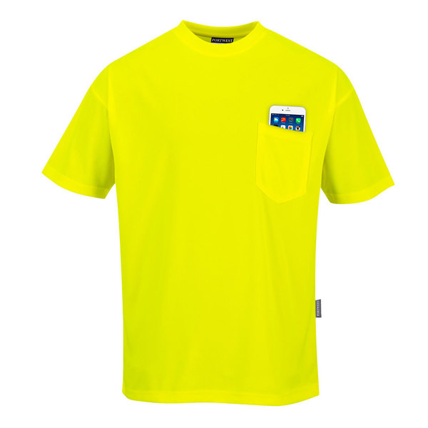 Portwest Short Sleeve Pocket T-Shirt, Med S578