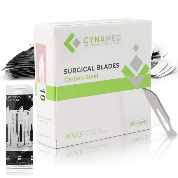 Cynamed Lab Scalpel Blades, Size 10, Box of 100 CYZR-0001