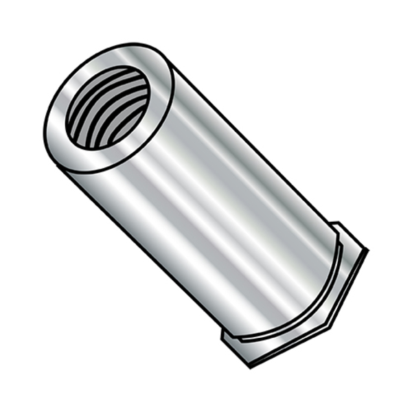 Zoro Select Round Standoffs, #6-32 Thrd Sz, 3/8 in Bd L, 18-8 Stainless Steel Plain, 8 in OD 060608SCBSOS