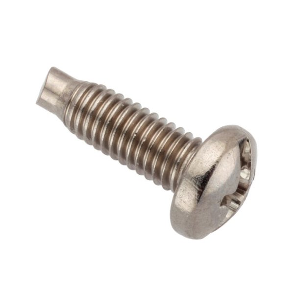 Zoro Select #10-32 x 1/2 in Combination Phillips/Slotted Pan Machine Screw, Plain Stainless Steel, 5 PK SCR150P10F08