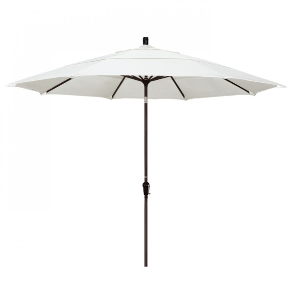 March Patio Umbrella, Octagon, 110.5" H, Sunbrella Fabric, Canvas 194061037669