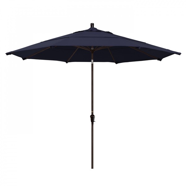 California Umbrella Patio Umbrella, Octagon, 110.5" H, Pacifica Fabric, Navy 194061038130