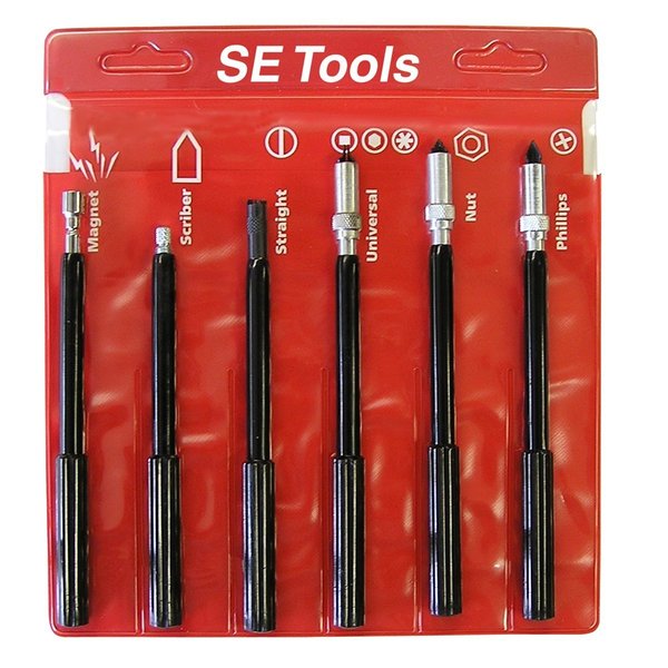 S.E. Tools Non-Conductive Nylon Handle Screw Starter Kit SESNH6K90