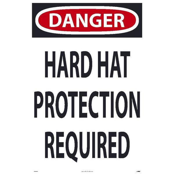 Nmc Danger Hart Hat Protection 36x24 Sign SFS109C