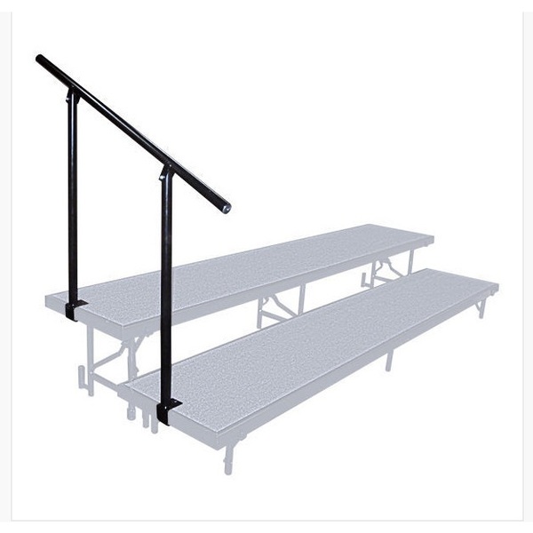 National Public Seating Side Guard Rails for 2-Level Risers SGR2L