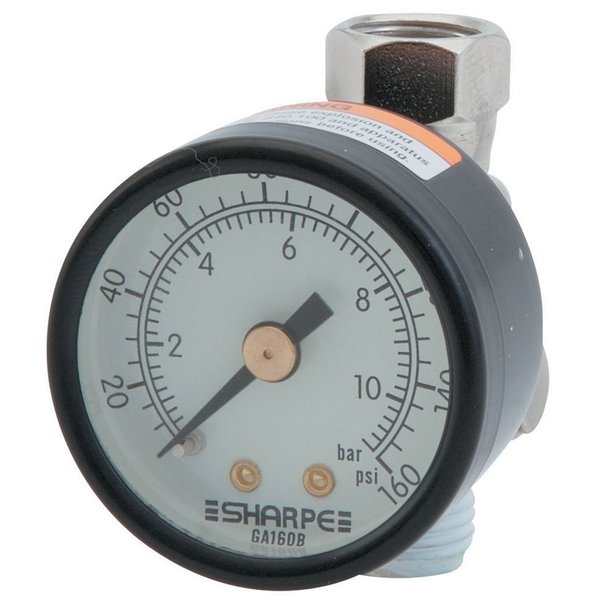 Sharpe Manufacturing Air Adjust Regulator, Gauge, 36AAV-HV 3310