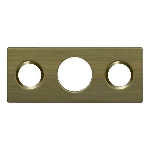 Deltana Strike Plate For 7" Flush Bolt Antique Brass SP7FBR5