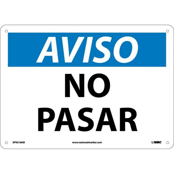 Nmc Notice No Trespassing Sign - Spanish, SPN218AB SPN218AB