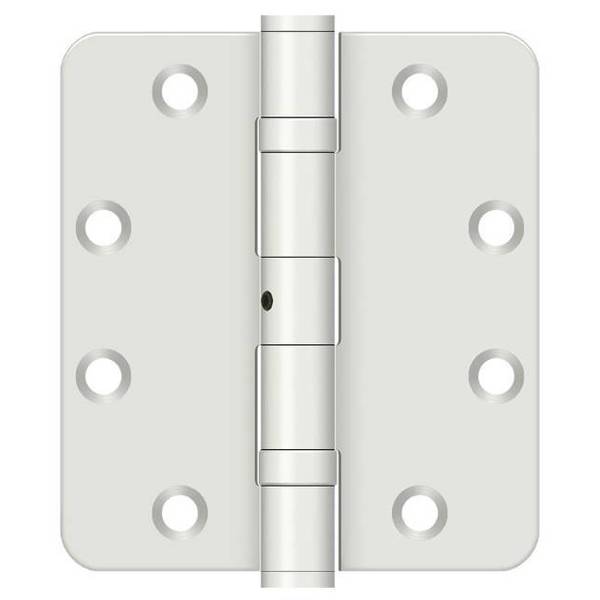 Deltana White Door and Butt Hinge SS4540R4BNUSPW