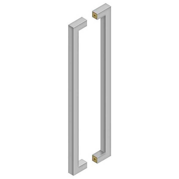 Deltana Back To Back Contemporary Pull Satin Stainless Steel 24" SSPBB2410U32D