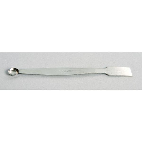 United Scientific Spatula, Stainless Steel, Flat And, PK 10 SSSP04