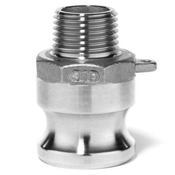 Usa Industrials Cam and Groove Fitting, 316SS, F, 1/2" Adapter x 1/2" Male NPT BULK-CGF-56