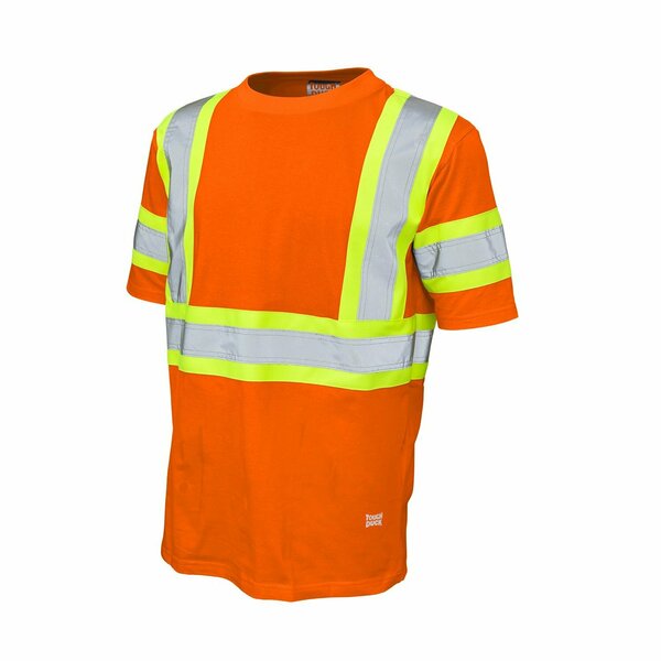 Tough Duck Short Sleeve Safety T-Shirt, ST111-ORG-S ST111