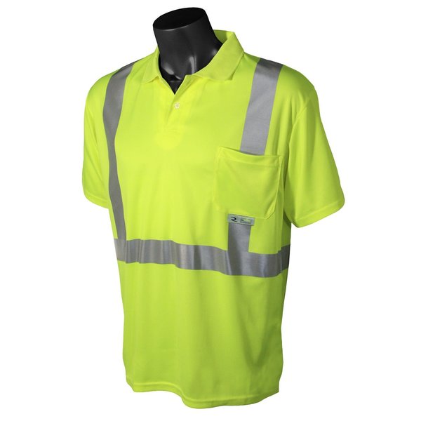 Radians Radians ST12 Class 2 High Visibility Safety Short Sleeve Polo ST12-2PGS-4X