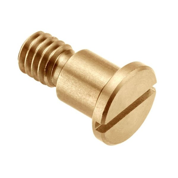 Ampg Shoulder Screw, #6-32 Thr Sz, 3/16 Thr Lg, 3/32 in Shoulder Lg, Brass STR40653C05