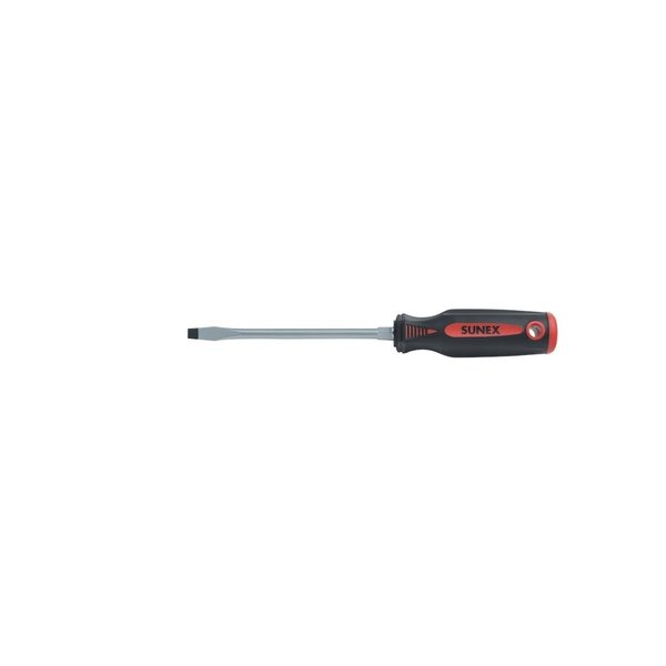 Sunex Slotted Screwdriver, 5/16"x6", Bolster 11S5X6H