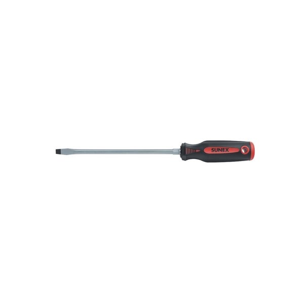 Sunex Slotted Screwdriver, 5-16"x8", Bolster 11S5X8H