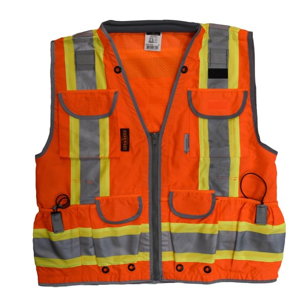 Radians Radians SV55 Class Heavy Woven Two Tone Engineer Vest SV55-2ZOD-2X  Zoro