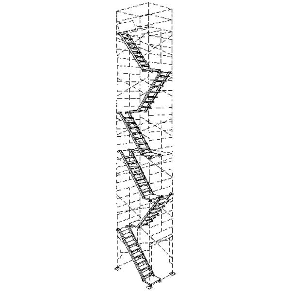 Bil-Jax Intermediate Catwalk w/Guard Rail 0044-052