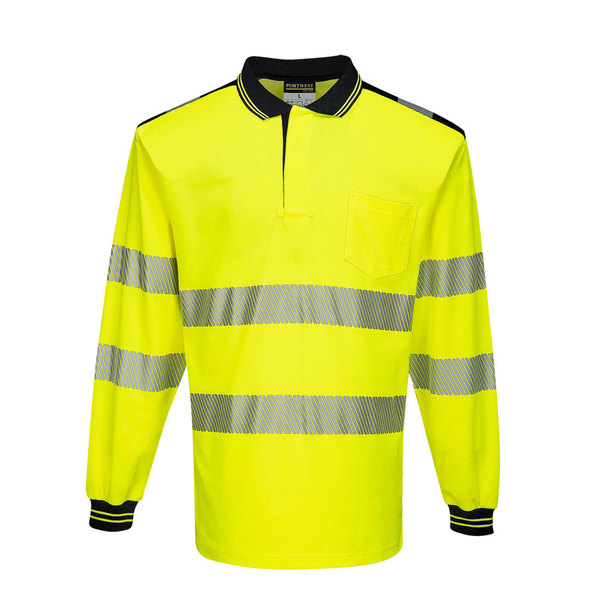 Portwest PW3 Hi-Vis Polo Shirt L/S, L T184