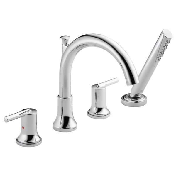 Delta 4 Hole Tub With Hand Shower Trim, Chrome T4759