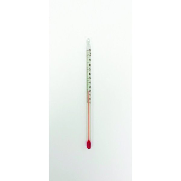 United Scientific Thermometer, Red Liquid, 6", Total Immer THPC06
