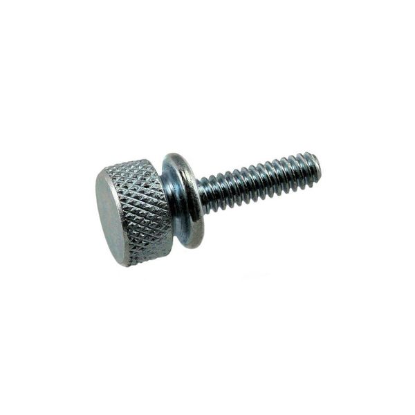 Unicorp Thumb Screw, #6-32 Thread Size, Round Washer, Zinc Plated Brass THS1012-M01-F21-632