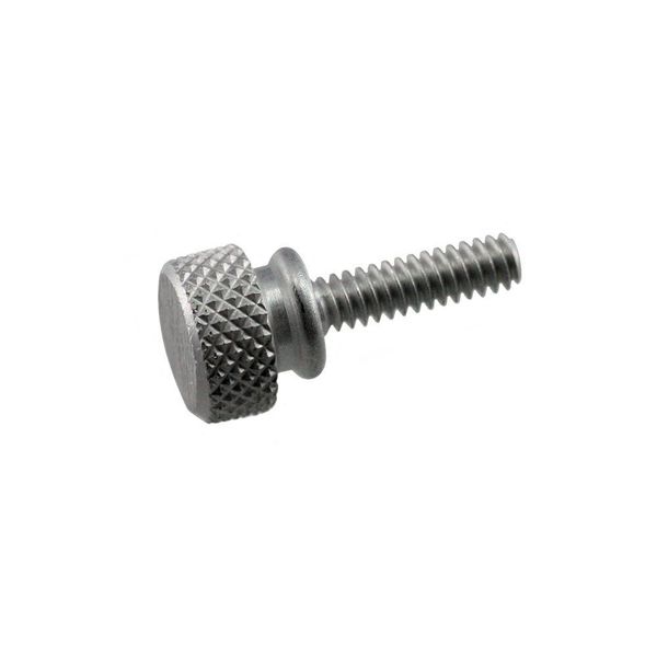 Unicorp Thumb Screw, 1/4"-20 Thread Size, Round Washer, Aluminum THS1141-M04-F16-0420