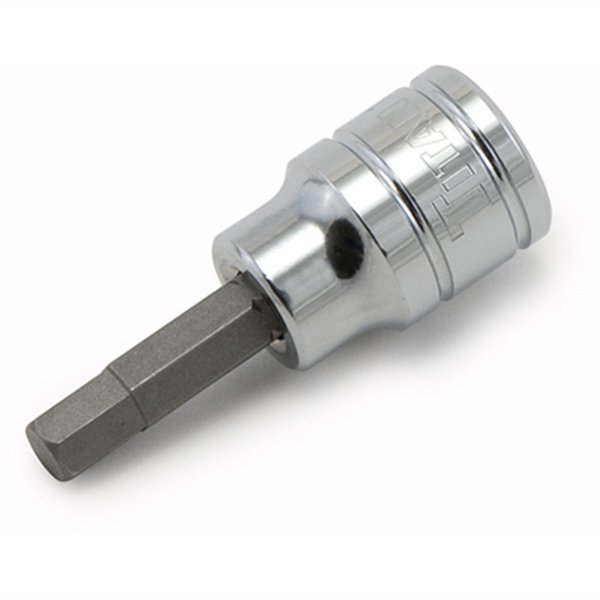 Titan Hex Bit Socket, 3/8" Drive, 10mm, Chrome 15610